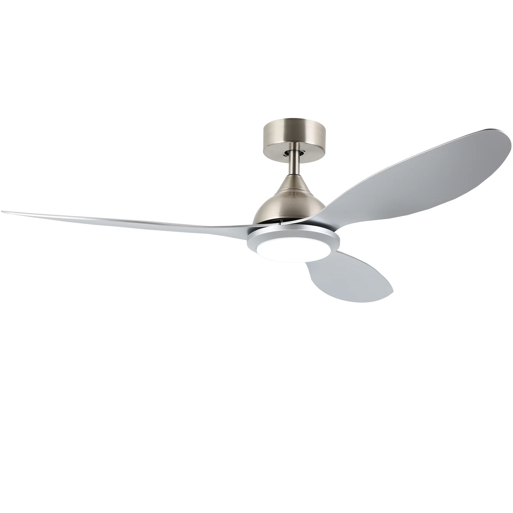 Ovios 52'' Remote Control Ceiling Fan Reversible 3 Blades with LED Light and 6 Wind Speeds, DC Motor