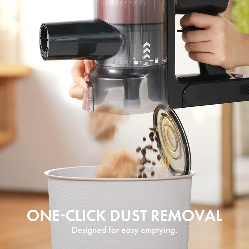 Homeika Cordless Vacuum Cleaner, 28Kpa Powerful Suction, 380W Powerful Brushless Motor, 8-in-1 Lightweight Handheld Vacuum Cleaner, 50-Minute Runtime, Removable Battery, For Pet Hair and Carpets