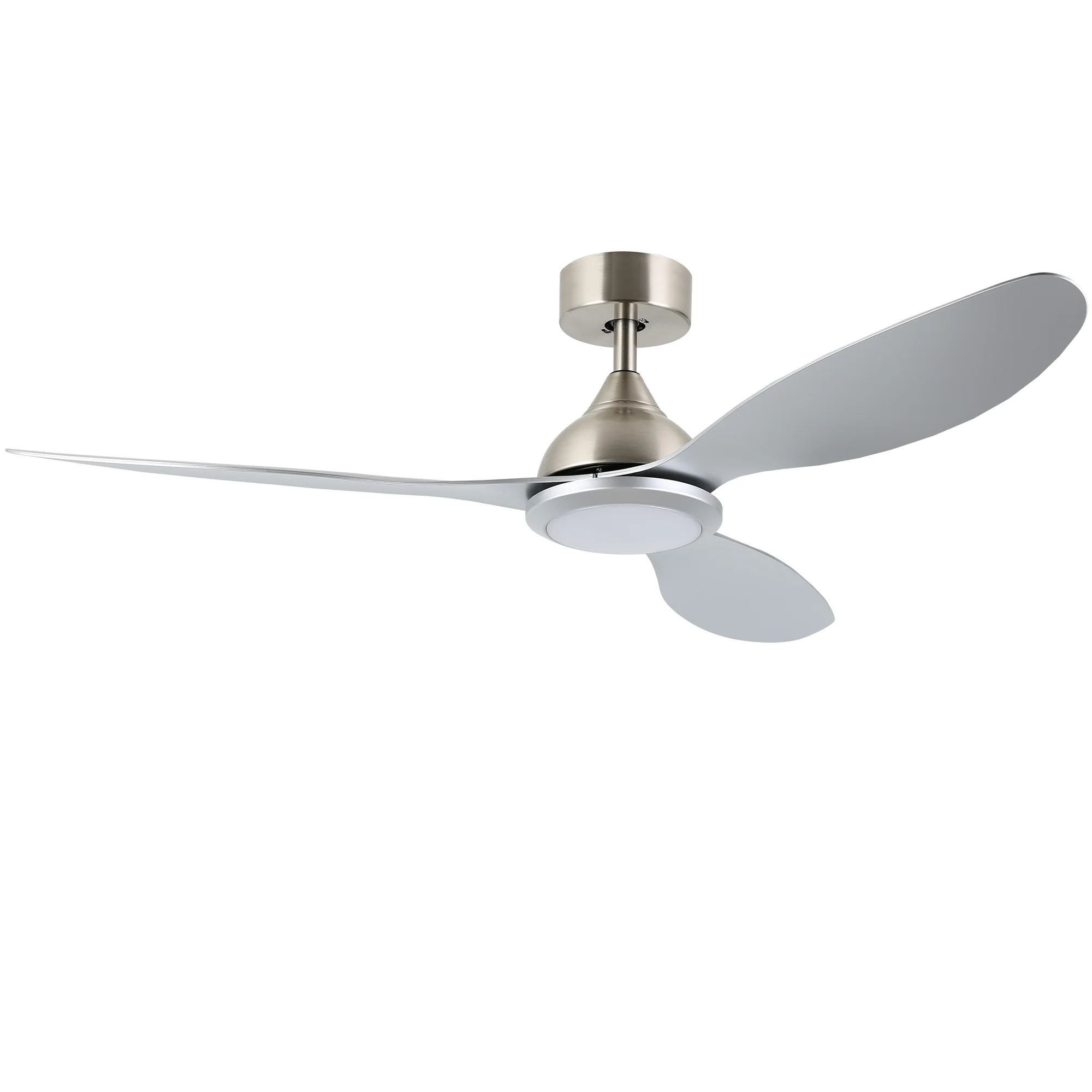 Ovios 52'' Remote Control Ceiling Fan Reversible 3 Blades with LED Light and 6 Wind Speeds, DC Motor