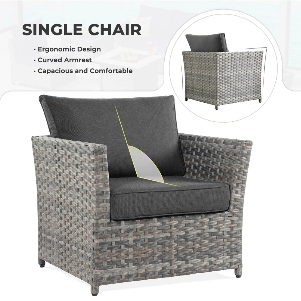 Ovios New Rimaru Series Patio Furniture Set 13-Piece include 42