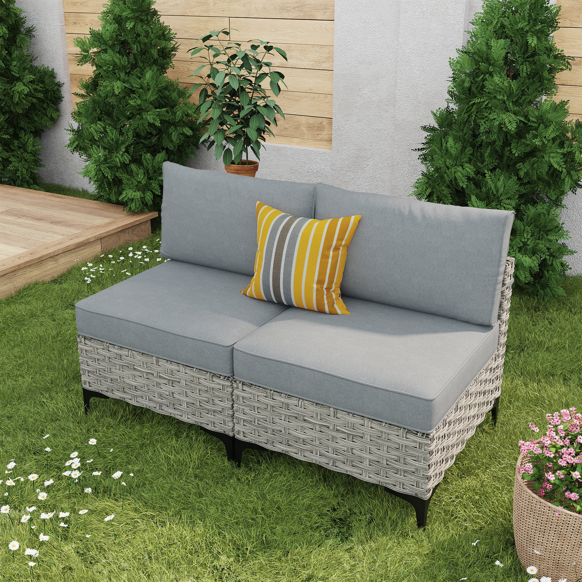 SKT Series - Sectional Outdoor Furniture Set 2-Piece