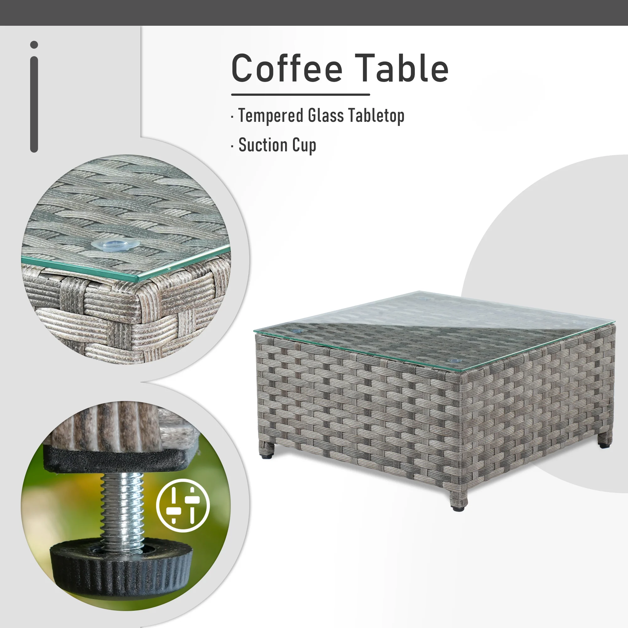 Ovios Patio Furniture Set 10-Piece include 42