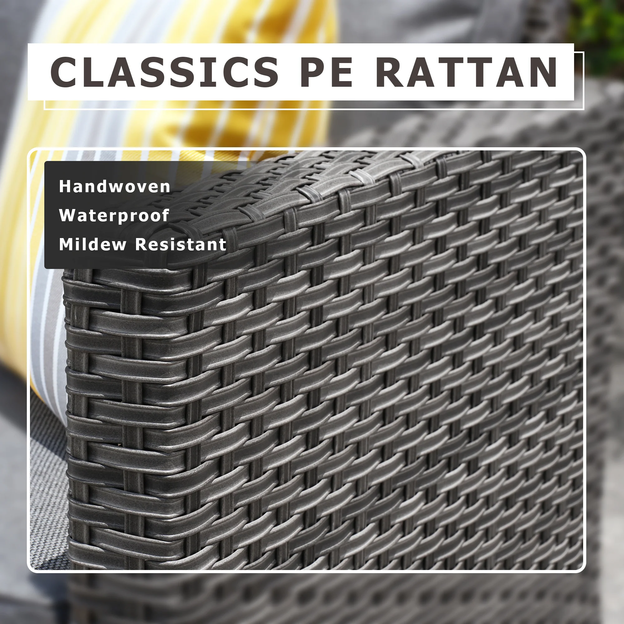 Ovios Outdoor Loveseat New Vultros High BackShape Armrest