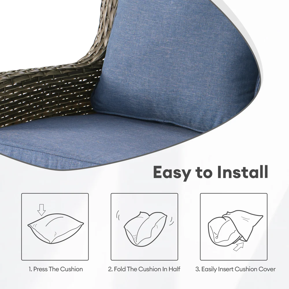 Ovios Kenard Series Replacement Seat, Back Cushion Cover(Refer to the Dimension in Description,Only cover)