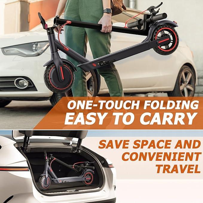 JIUNENG Electric Scooter 16MPH 350W Motor 9-15Miles Range IP65 Waterproof Foldable Design 2024 Dual Braking System Lithium Battery