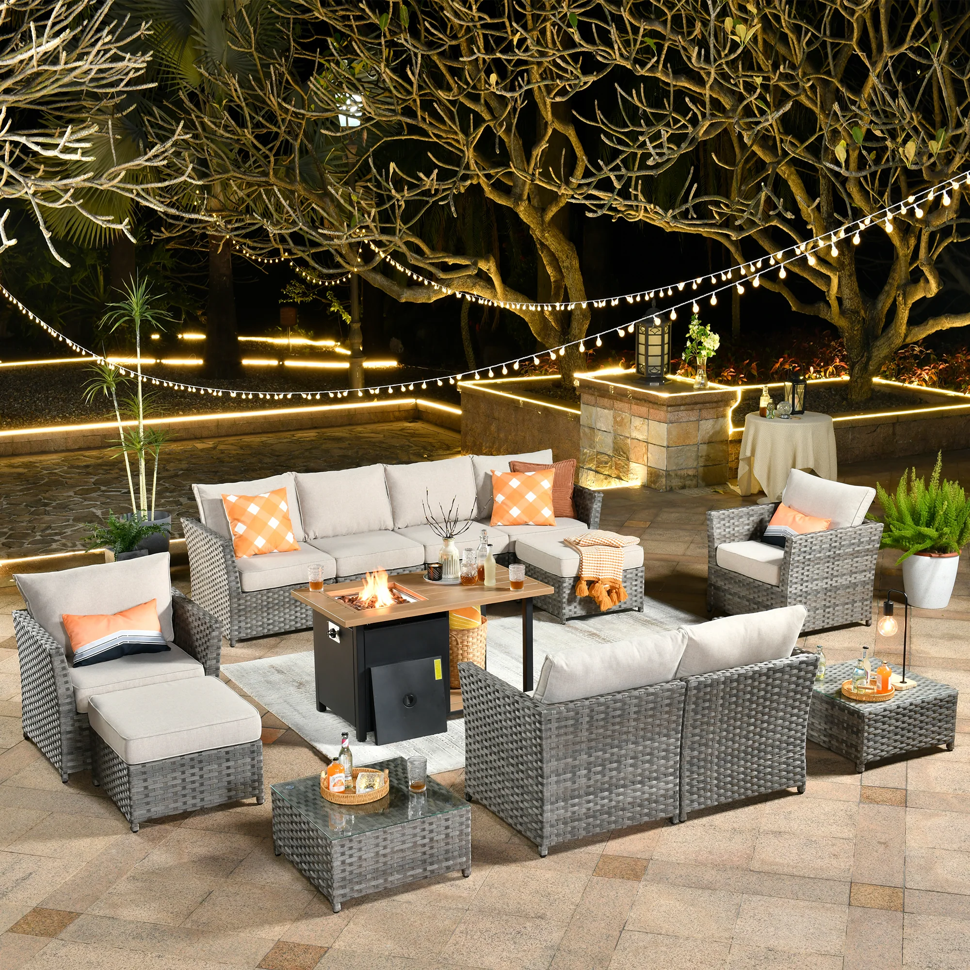 Ovios Patio Furniture Set 13-Piece include 42