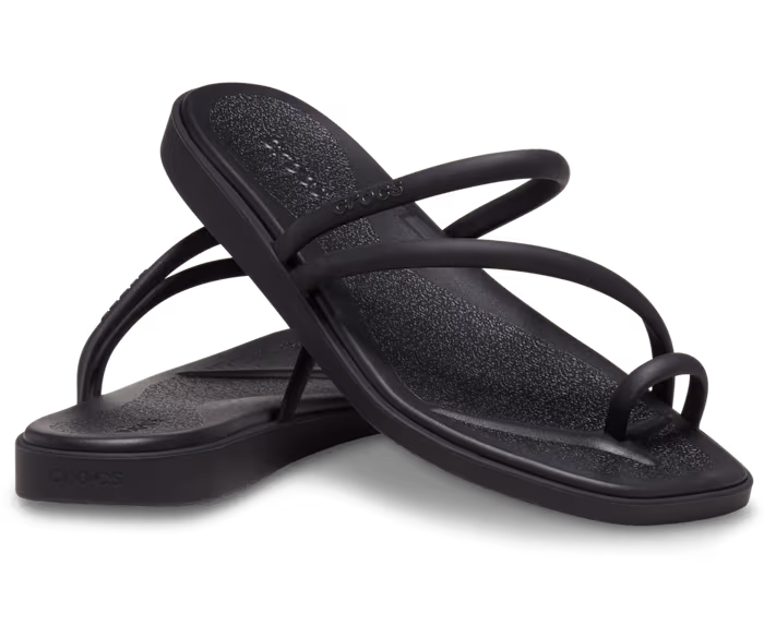 Crocs Women's Miami Toe Loop Sandals, Lightweight Strappy Sandals for the Pool and Beach