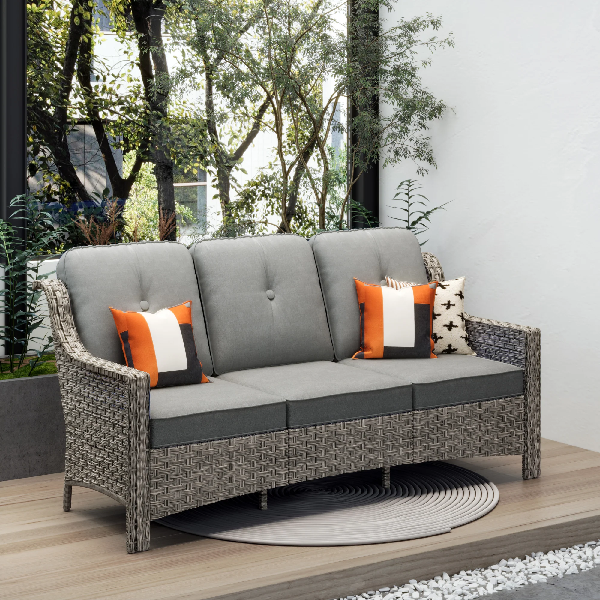 Ovios Outdoor 3-Seat Sofa PAD Series