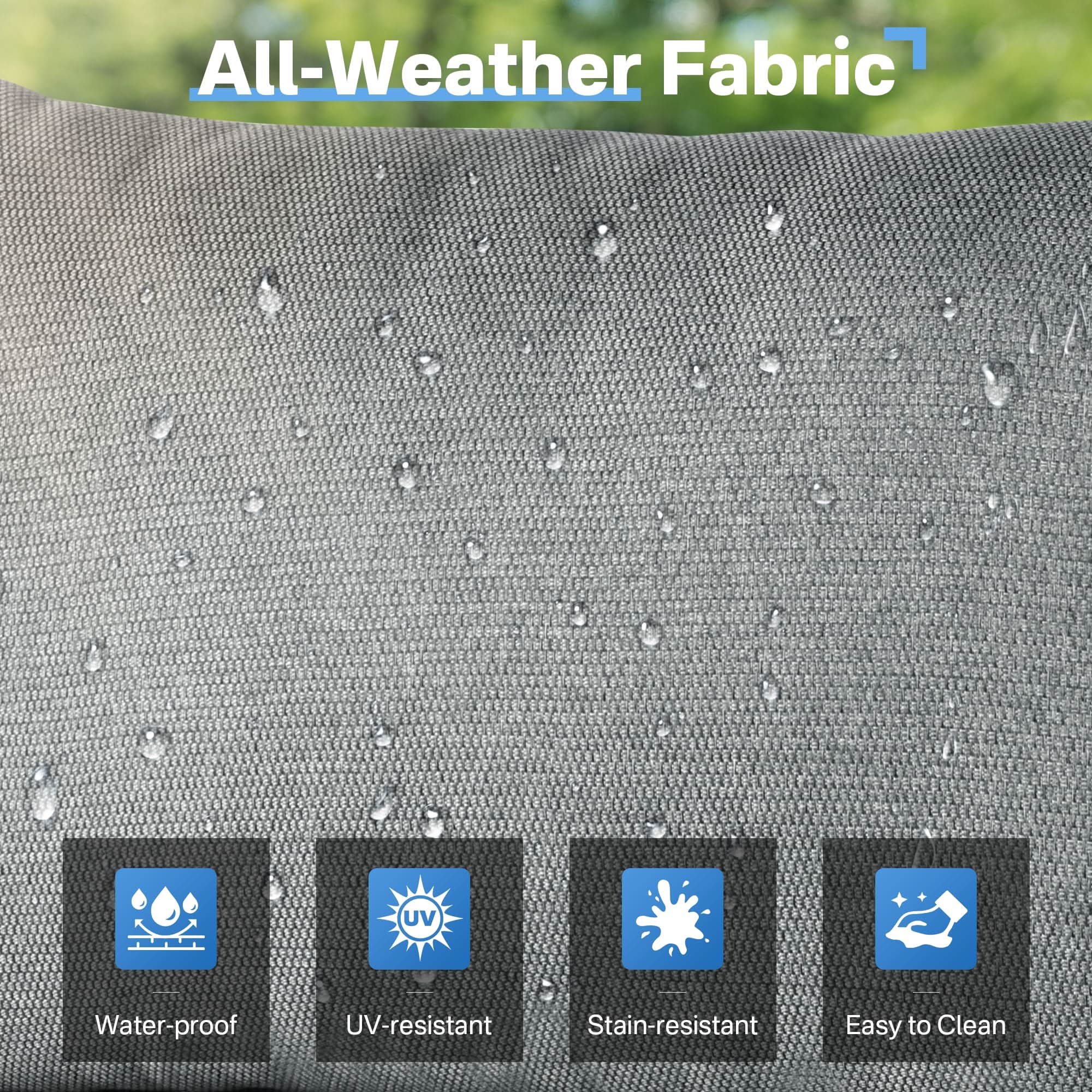 Ovios Outdoor 9 Piece Coversation Set with Swivel Rocking Chair,Sectional Patio Furniture Set with All-Weather Wicker Sofa