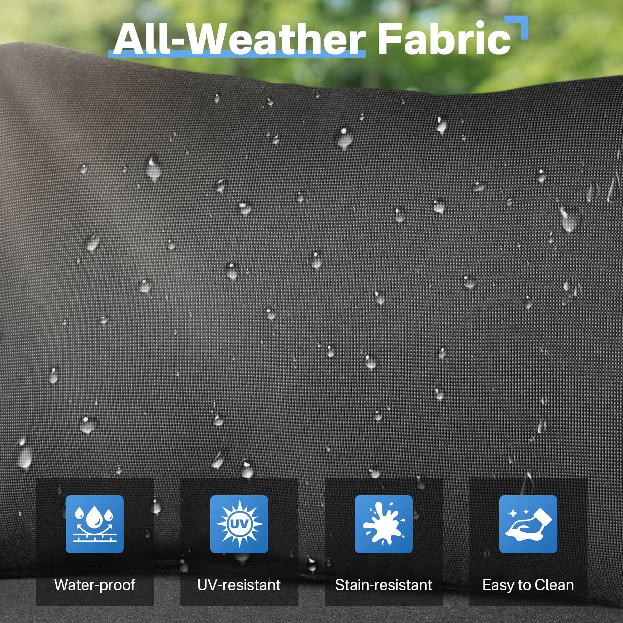 Ovios Outdoor 9 Piece Coversation Set with Swivel Rocking Chair,Sectional Patio Furniture Set with All-Weather Wicker Sofa