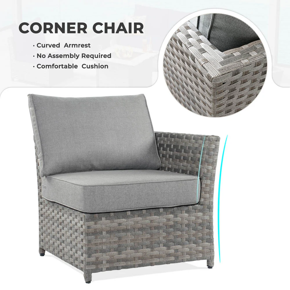 Ovios New Rimaru Series Patio Furniture Set 10-Piece include 42