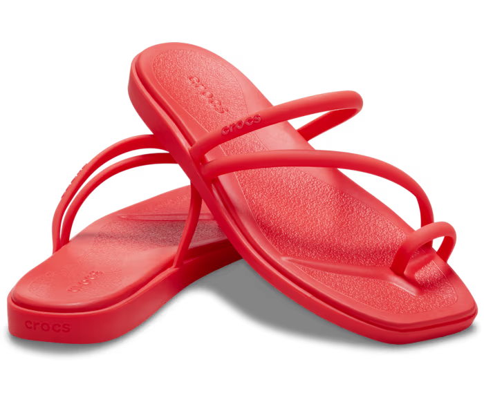 Crocs Women's Miami Toe Loop Sandals, Lightweight Strappy Sandals for the Pool and Beach