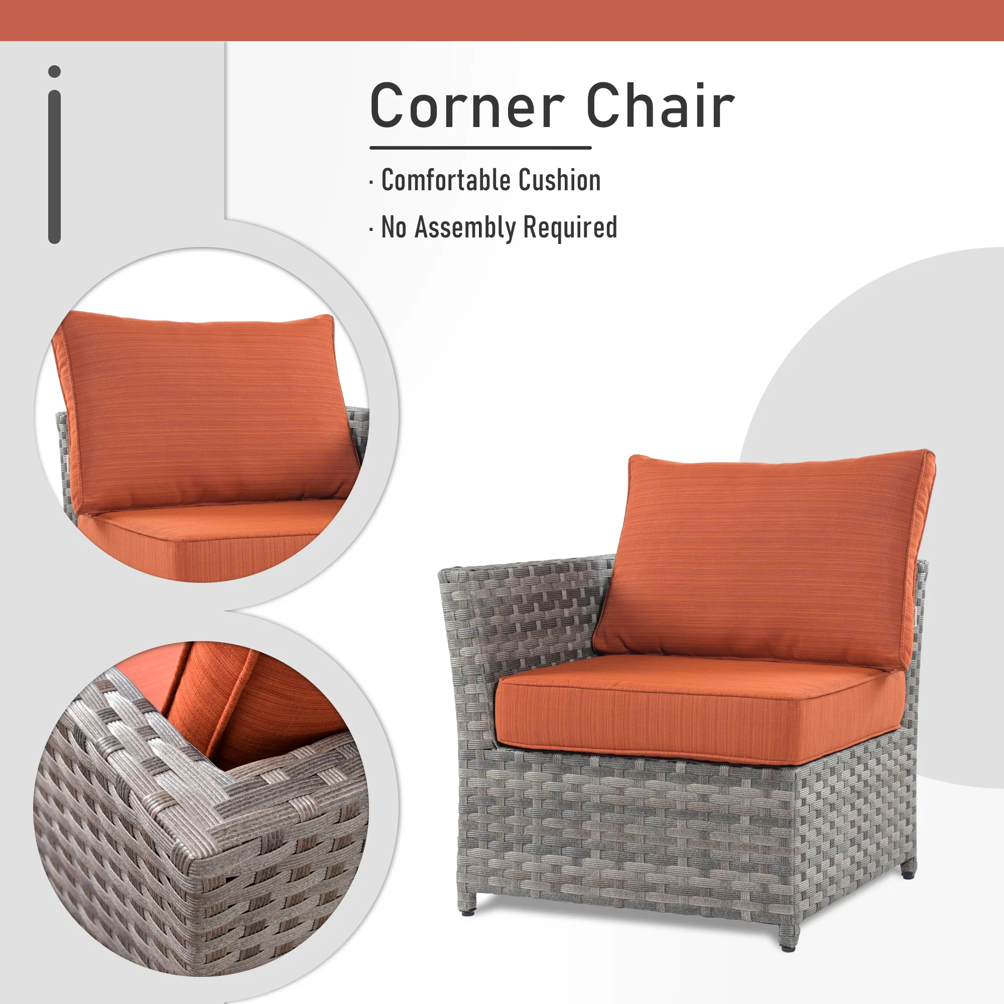 Ovios Patio Furniture Set 10-Piece include 42