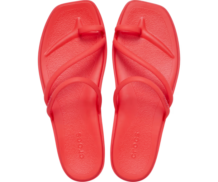 Crocs Women's Miami Toe Loop Sandals, Lightweight Strappy Sandals for the Pool and Beach