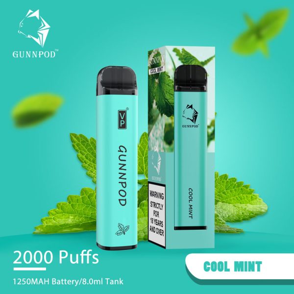 GUNNPOD COOL MINT – 2000 PUFFS