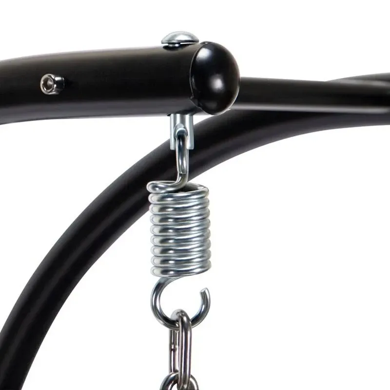 2024 HomeGood Solid Wood Wicker Swing Chair With Stand Rain Cover Included