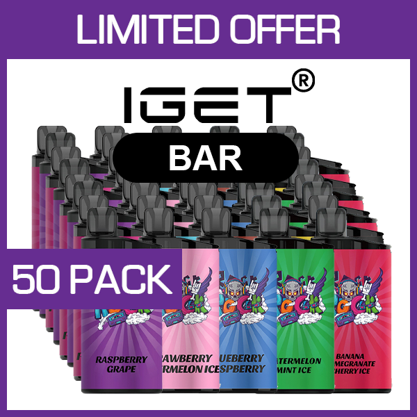 IGET BAR – 3500 PUFFS  – 50 PACK