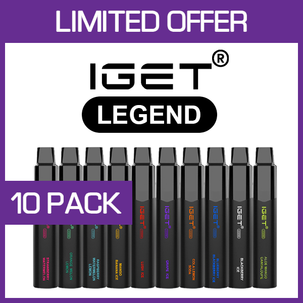 IGET LEGEND – 4000 PUFFS  – 10 PACK