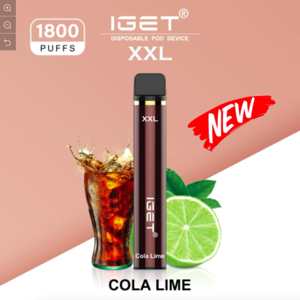 IGET XXL COLA LIME – 1800 PUFFS