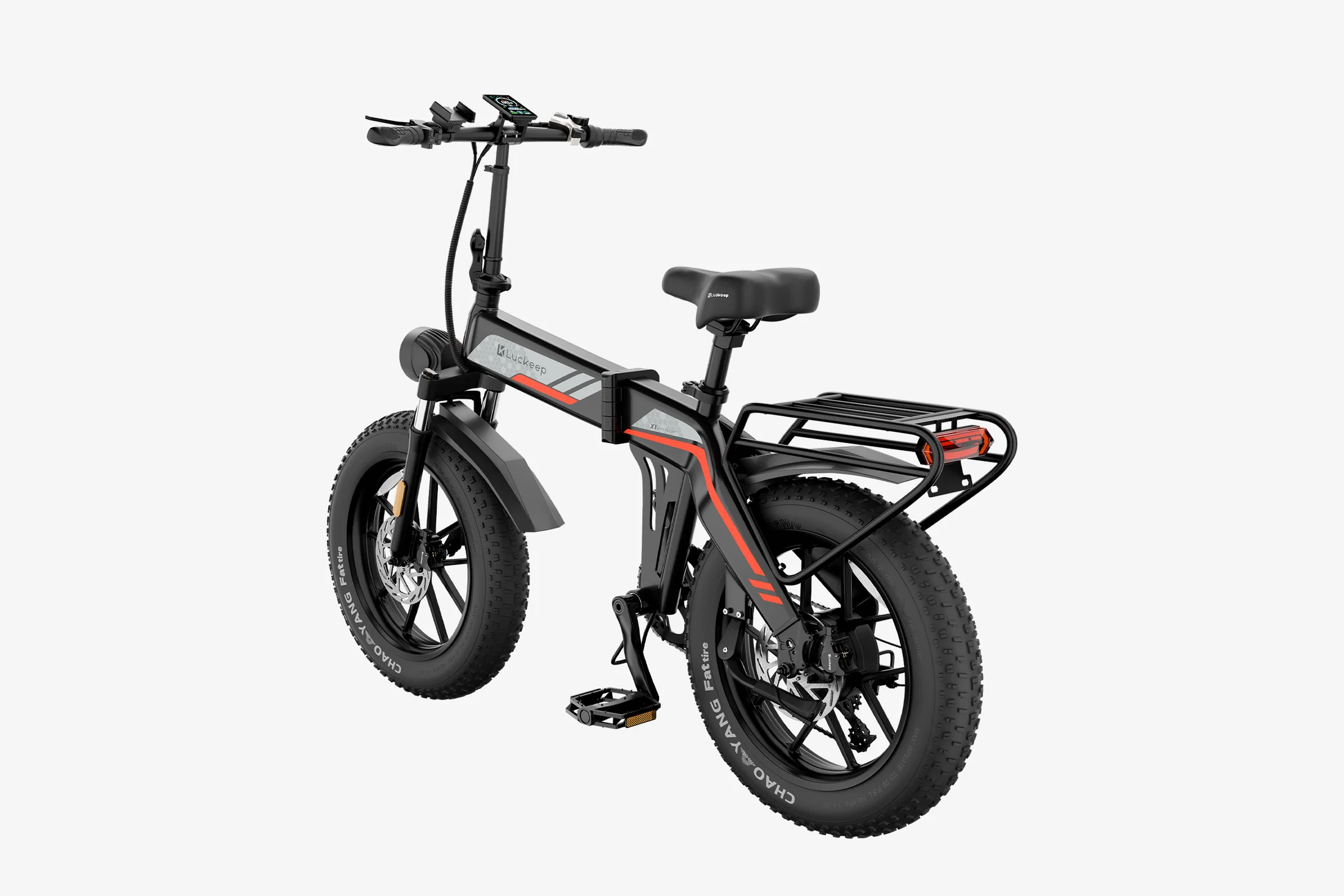 【Christmas discounts 🎄】🔥 Luckeep X1 Folding eBike｜1200W Motor｜48V15Ah Battery｜45 km/h Top Speed｜Long Range｜Off-Road｜Compact & Foldable