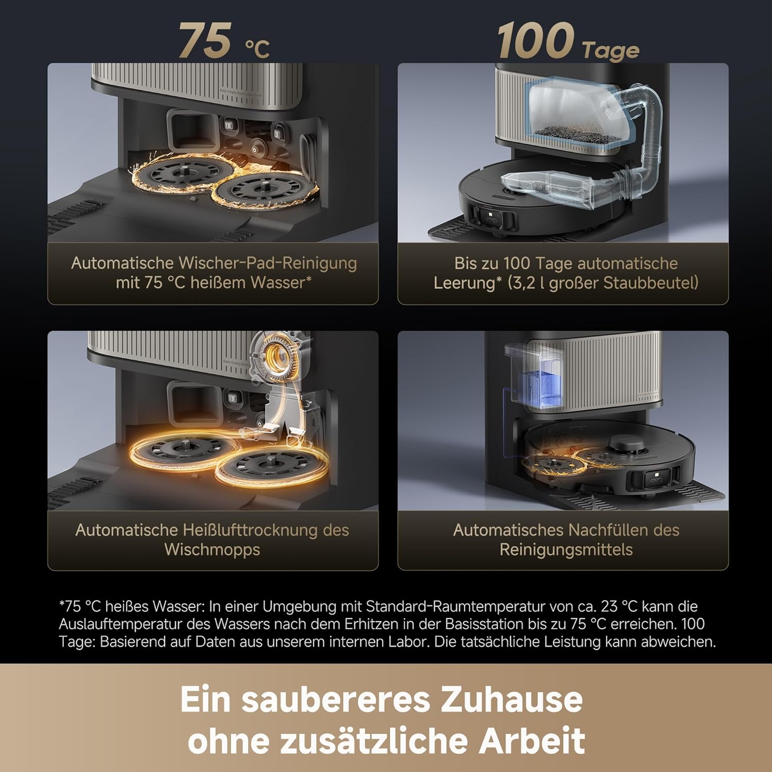 Dreame L10s Ultra Gen 2 Robot Vacuum and Mop with MopExtend RoboSwing Technology, 10,000Pa Vormax Suction, Pet Friendly Mode