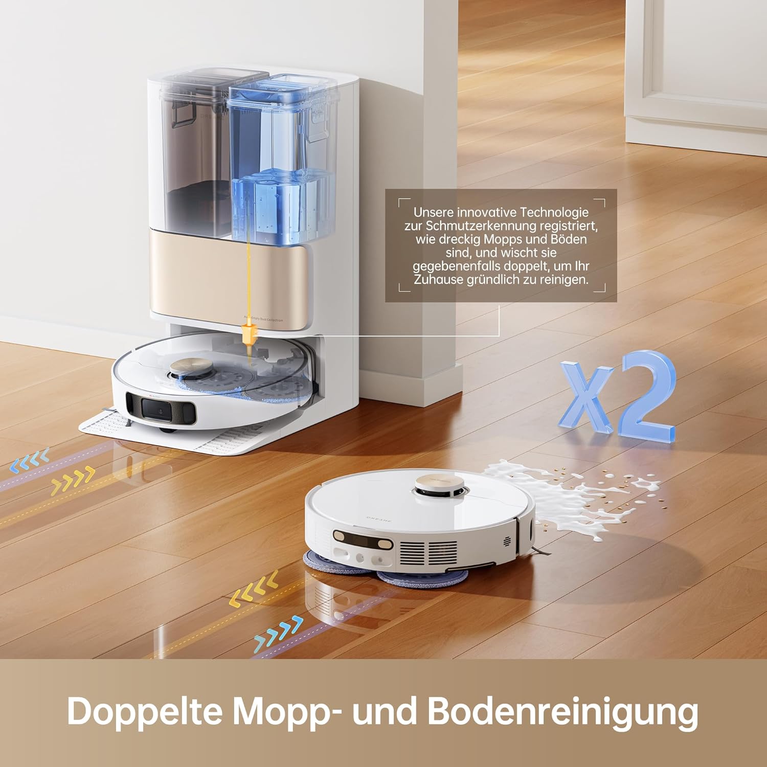 Dreame L10s Ultra Gen 2 Robot Vacuum and Mop with MopExtend RoboSwing Technology, 10,000Pa Vormax Suction, Pet Friendly Mode
